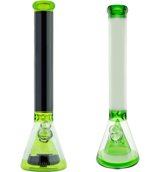 Bong in vetro vintage da 18 pollici Pyramid Beaker narghilè Water Pipes può mettere il logo del cliente