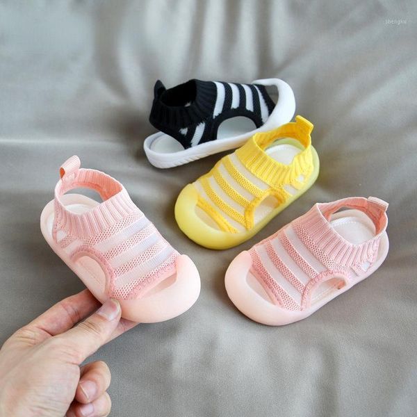 Sandali estivi per bambini scarpe in rete per bambini traspiranti per ragazze dei ragazzi sport casual Todder sandali per bambini piccoli taglia 21-30