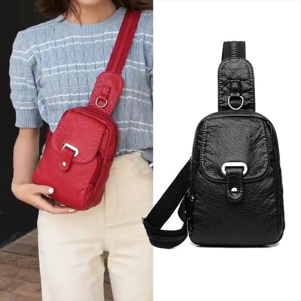 

fashion women chest bags soft women messenger bags for 2019 new crossbody bag girls street small bag designer