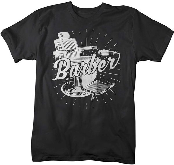 

sport men's barber chair t-shirt vintage tee for barbers new summer printed fashion t shirt funny tees