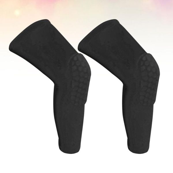

elbow & knee pads 2 pcs sports men running basketball fitness meniscus anti- protector warm protective gear - (black), Black;gray