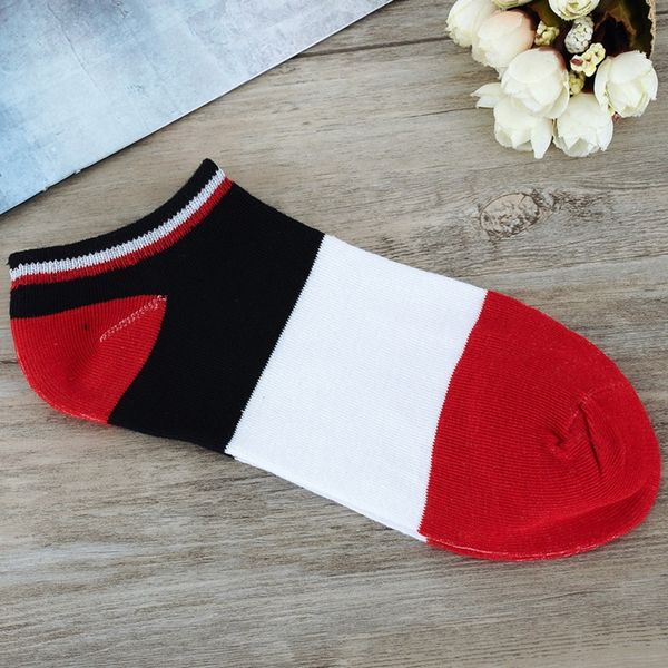 

5a7d4 spring men's boat socks striped fashion boat invisible breathable summer men's korean and sports socks g66yy, Black