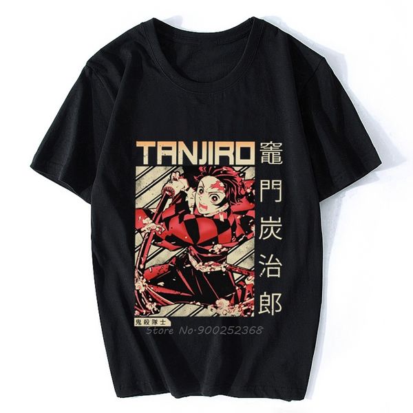 

vintage anime manga demon slayer men short sleeve kimetsu no yaiba tanjiro kamado clothing harajuku hoodie designers t shirts sweatshirt