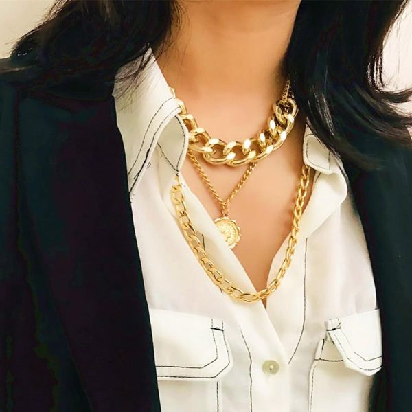 

2020 новая текстура металла королева тиснением ожерелье богемной дамы свитер цепи ювелирные изделия фабрики оптом, Golden;silver