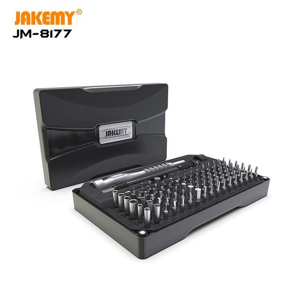 

jakemy 106 in 1 multi-function magnetic screwdriver set hex torx tri-wing precision bits for tablet repair