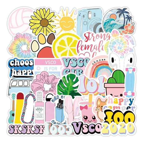 

waterproof lapsticker kids girl cute cartoon phone case car skateboard motorcycle suitcase animal 50pcs pack diy toy sticker bbycig ocai