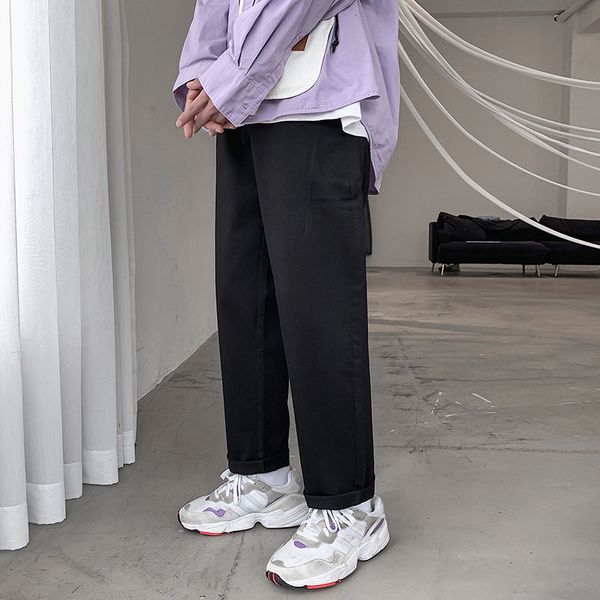 

trousers 2021 men's spring and autumn's new colour overalls hare cotton pants 28-38 youth wtdq, Black