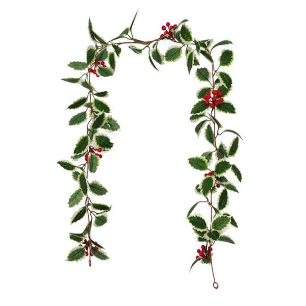 

artificial christmas rattan berry flower diy garland wreath green tree ornament home hanging ornament for party xmas decor