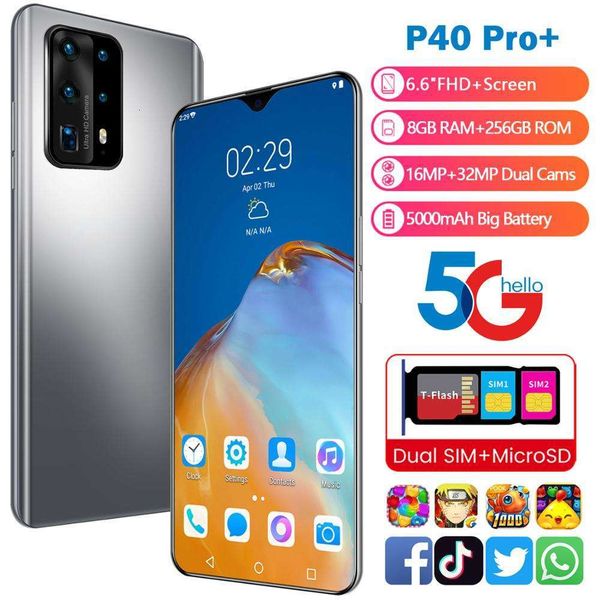 

bgrfhuawei mobile p40 pro, 8gb ram + 256gb rom, 5000mah, cpu decimal core, rear camera 6.6 ", 32mpswza
