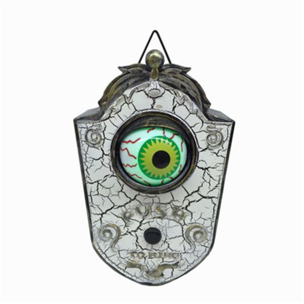 

doorbell, halloween plastic one eye-shape scary bell with crack decoration for trickery and funny