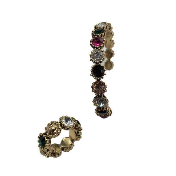 

color series lion head bracelet ring set jewellry deals, Black