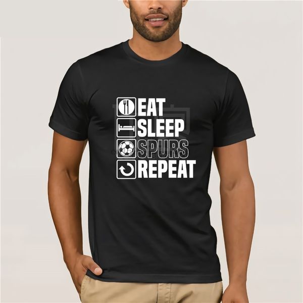 

eat sleep spurs t shirt funny tottenham fathers day birthday gift 2019 new 100% cotton t-shirts men sport hooded sweatshirt hoodie