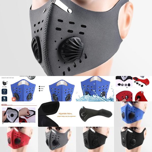 

carbon two face mask cycling filter half pm2.5 exhale valves camouflage dustproof anti pollutio rgco 866j8