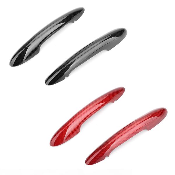 

areyourshop car carbon fiber door handle cover without keyhole fit for mini cooper f55 f56 f57 2door car auto accessories parts