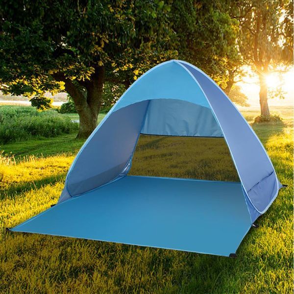 

tents and shelters automatic instant up beach tent lightweight outdoor summer uv protection camping fishing cabana sun shelter1