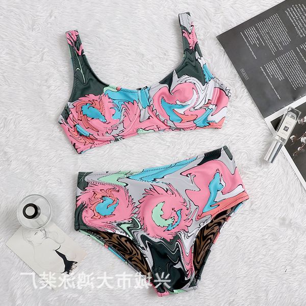 

women's split bikini dahong swimsuit factory