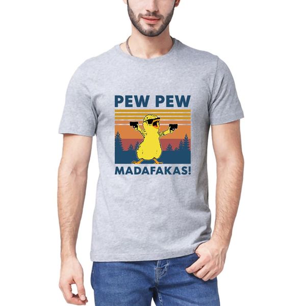 

sport chicken pew pew madafakas funny chicken gangster meme vintage summer men's 100% cotton short sleeves t-shirt humor gift tee