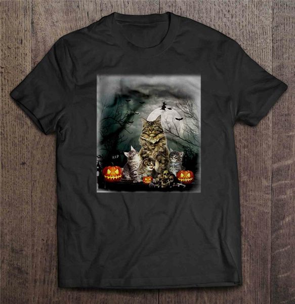 

cat family halloween men t-shirt s-3xl tee shirt sport hooded sweatshirt hoodie
