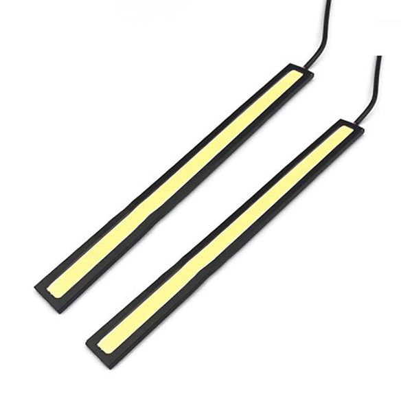 

1pc universal waterproof daytime running lights cob fog lamp car styling led day light drl lamp 17cm running light1