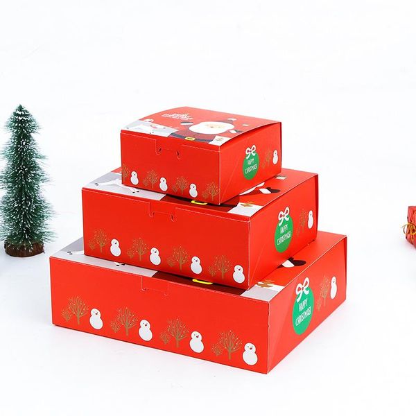 

lbsisi life christmas candy cookie gift paper box chocolate biscuit nougat merry christmas favor party packing bags boxes wmtcie comb2010