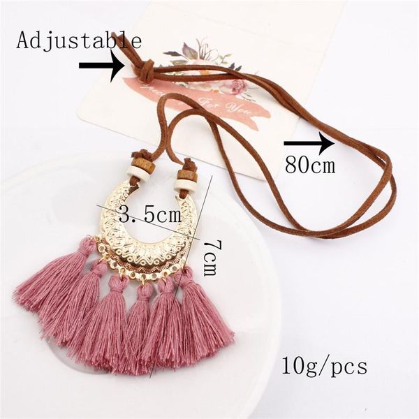 

tassel new necklace ladies accessories european and american brand tassel pendant necklace with 10 colors velvet, Silver