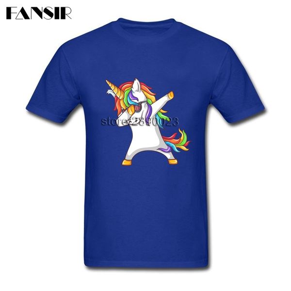

sport xs-3xl dabbing unicorn plain tshirt men boy white short sleeve custom men t-shirts family clothing