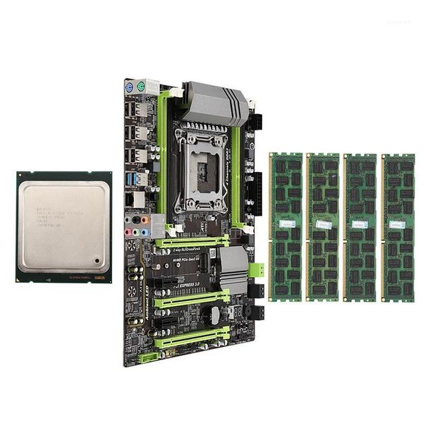 

rams x79 motherboard lga2011 combo with e5 2650 cpu 4-ch 16gb(4x4gb) ddr3 ram 133hz nvme m.2 ssd slot1
