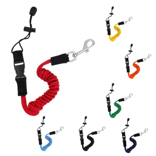 

55inch universal kayak paddle leash safety stretch boat fishing rod lanyard cord water sports canoe kayaking paddle accessories