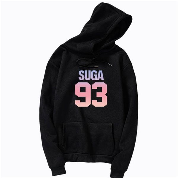 

как sweet as suga crop толстовка толстовка топ моды fangirl kpop kawaii suga 93 на передних однополых перемычек капюшона suga hooides, Black