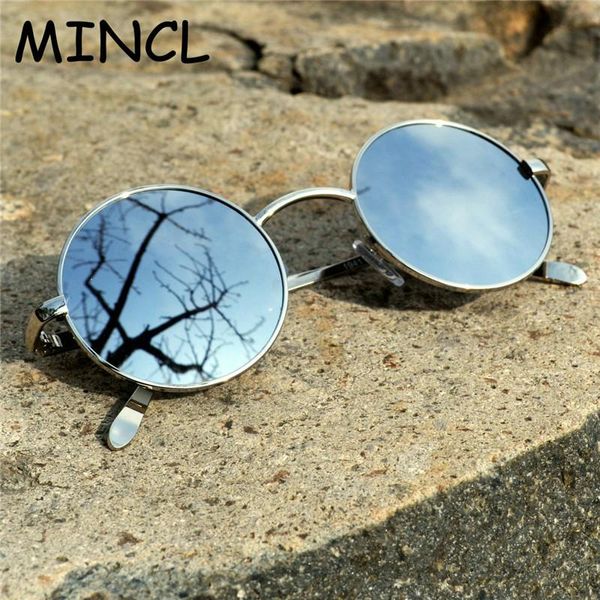 

sunglasses 2021 small women men vintage fashion metal round sun glasses female oversized shades eyewear male goggles fml, White;black