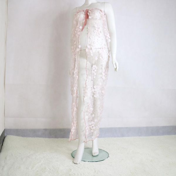 

maternity dresses clearance last one lace gauze dress for po shoot flower appliques pography props pregnant woman, White