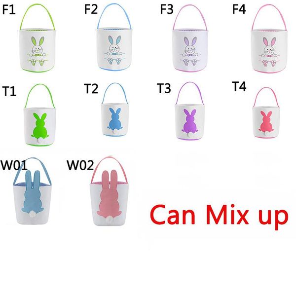 

wholesale easter basket festive cute bunny ear bucket creative candy gift bag easters rabbit egg tote bags with rabbit tail 27 styles