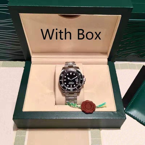 

2019 mens 40mm watches 116610 automatic mechanical 2813 gliding buckle sapphire glass ceramic stainless mens watches, Slivery;brown