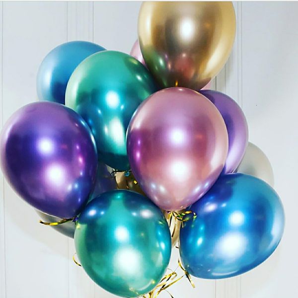 

5/10/15/20/30pcs 12inch silver gold metallic latex balloons chrome metal globos wedding kids birthday party baby shower decor