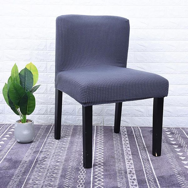 

полярная флисовая ткань с низкой задней задней крышкой для спандекс стул чехлы для кухни / офисный эластичный стул капельницы столовая q jll