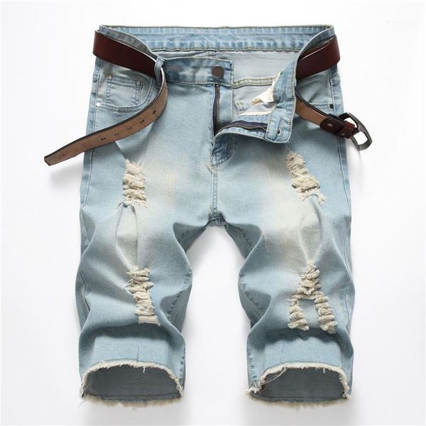 

men's shorts men's jeans 2021 modis denim mid-rise straight stretch nostalgic blue more size 28-38 40 421, White;black