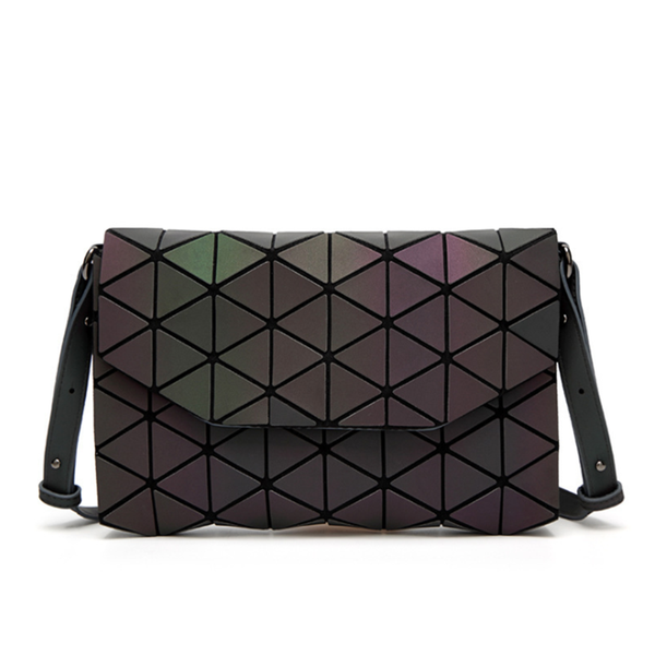 

световая геометрическая магнитная пряжка crossbody сумка, diamond joint сцепления сумка, модная леди плечо сумка