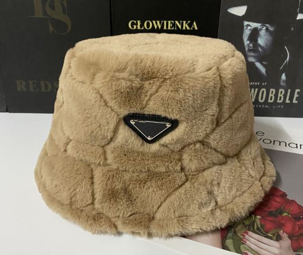 

new women hat vintage winter hats warm cap fashion faux bucket fisherman fur pqxxa, Blue;gray