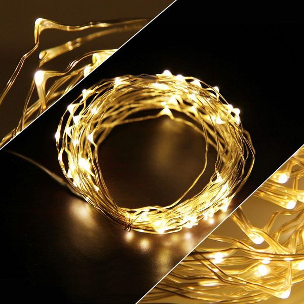

10м usb шнура сид свет водонепроницаемые светодиодные медной проволоки струнные праздник на открытом воздухе сказочные огни для рождественск