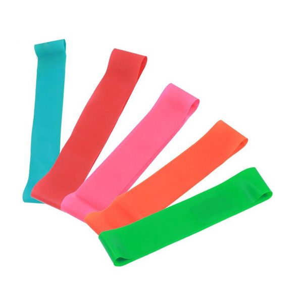 

wholesale-50cm,4pcs/lot 8-25lbs 0.4-1.2mm thick loop resistance bands,high tension leg stretch band for exercise fitness muscle home gym