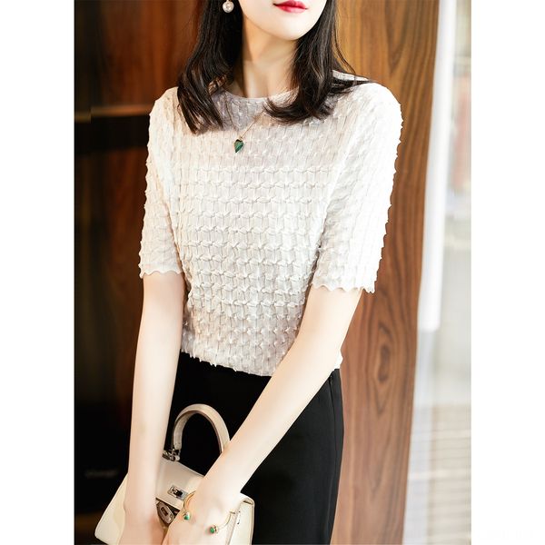 

knitrare zy2280018mlit и шик с коротким рукавом вязать knitwearrare трехмерной геометрии zy2280018mlit и шик носить короткие s, White;black