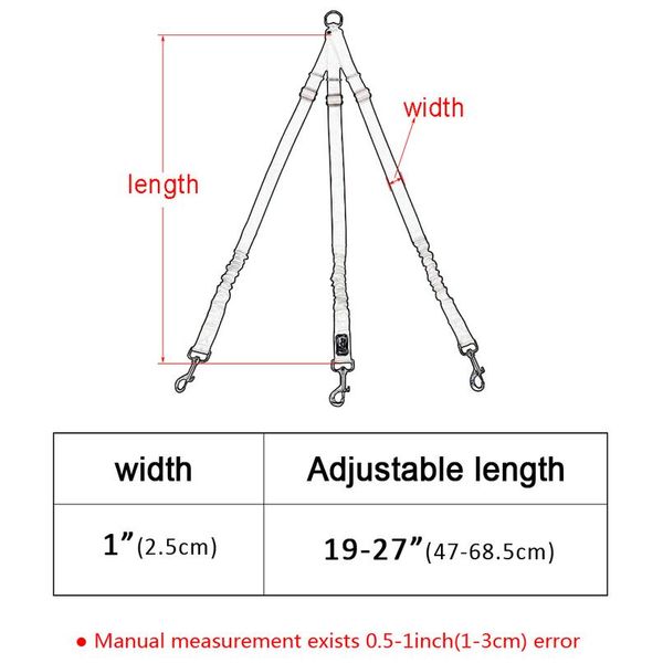 

nylon no-pull 3 way pet dog lead leashes coupler pet adjustable rope no tangle bungee pets walking strap 1 lea bbyxhp