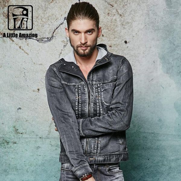 

2016 new design denim jacket men with hoodies combat jeans jacket mens jackets male korean style casual man clothing black grey1, Black;brown
