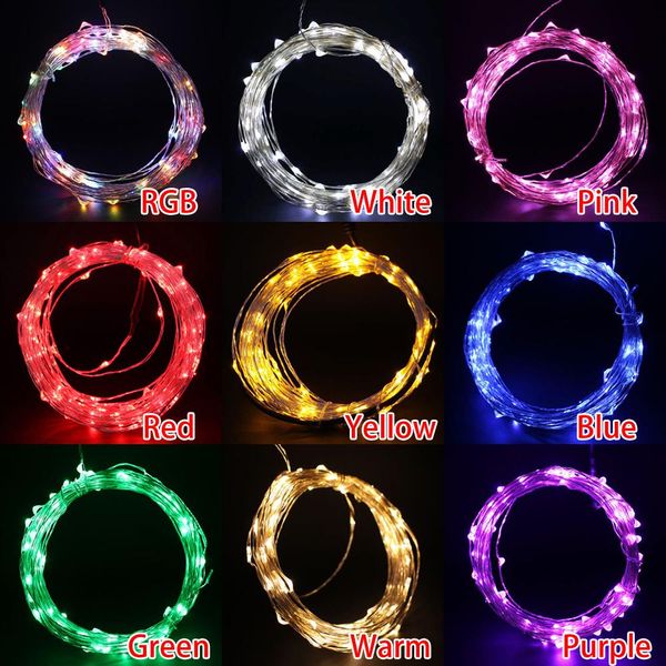 

dc 12v led string lights 5m 10m silver wire waterproof fairy light garland for home christmas wedding party decoration swy qyltid mywjqq