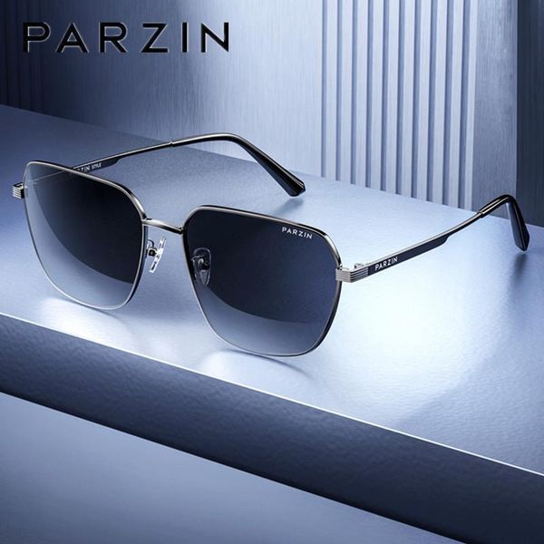 

parzin polarized men sunglasses metal big frame sun glasses nylon lenses driving glasses new 8267, White;black
