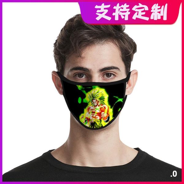 

fashion ice silk washable 3dfashion print mask custom bbyjad alice_bag, Black