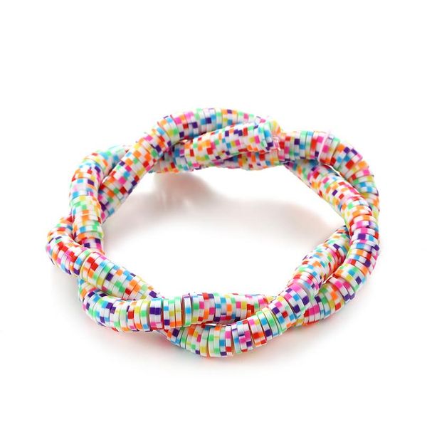 

8mm flat round polymer clay beads chip disk loose spacer handmade beads for diy jewelry making bracelet supplies co jllkvh