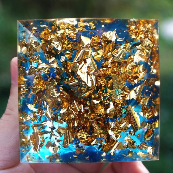 

handmade ohm amethyst sphere blue quartz orgone pyramid 60mm hand jllhxx, Black