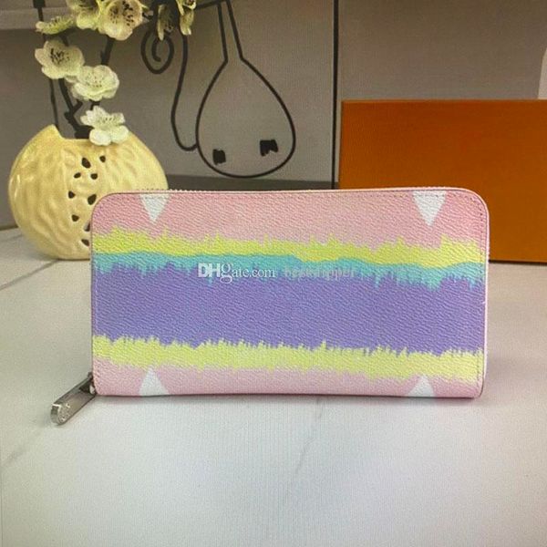

m69110 holders clutch zippy wallet giant canvas coin women men cash card zipper long tie-dye wallet purse bag card escale zip monograms aglq