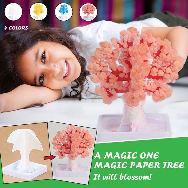 

fashionable and stylish design christmas gift paper magic growing tree toy boys girls novelty xmas 10ml delicate festive